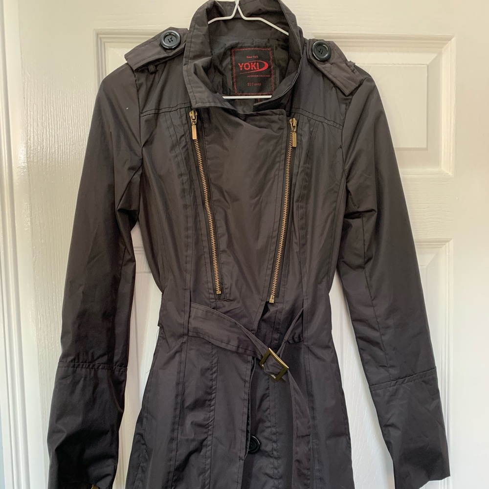 Black trench coat